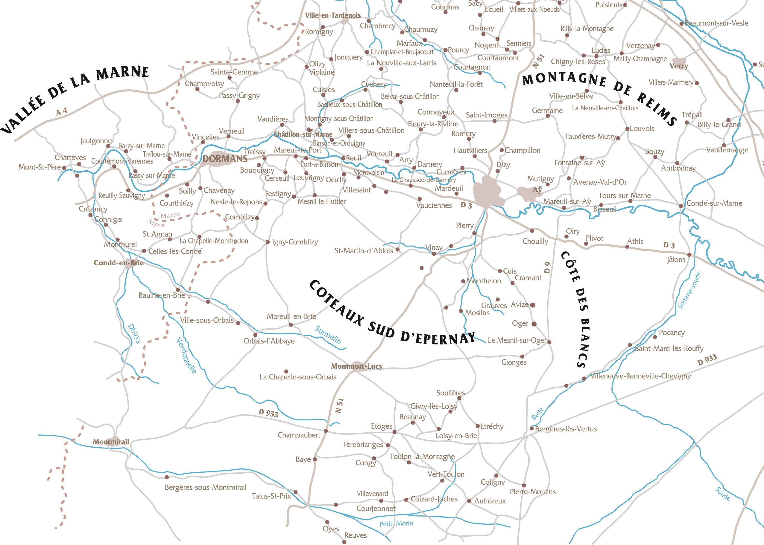 Carte des terroirs